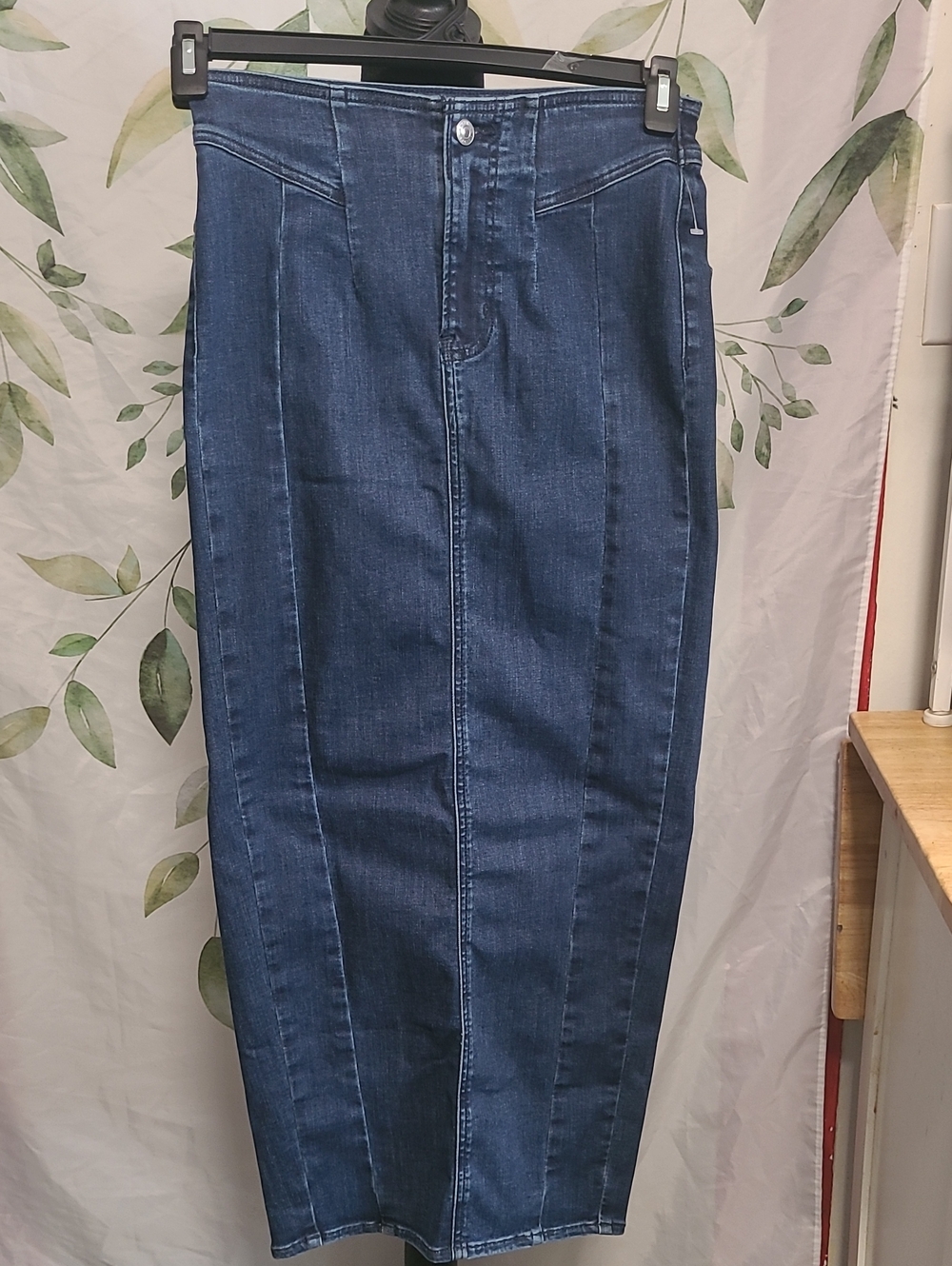 American Eagle Outfitters Dark Blue A-Line Denim Skirt